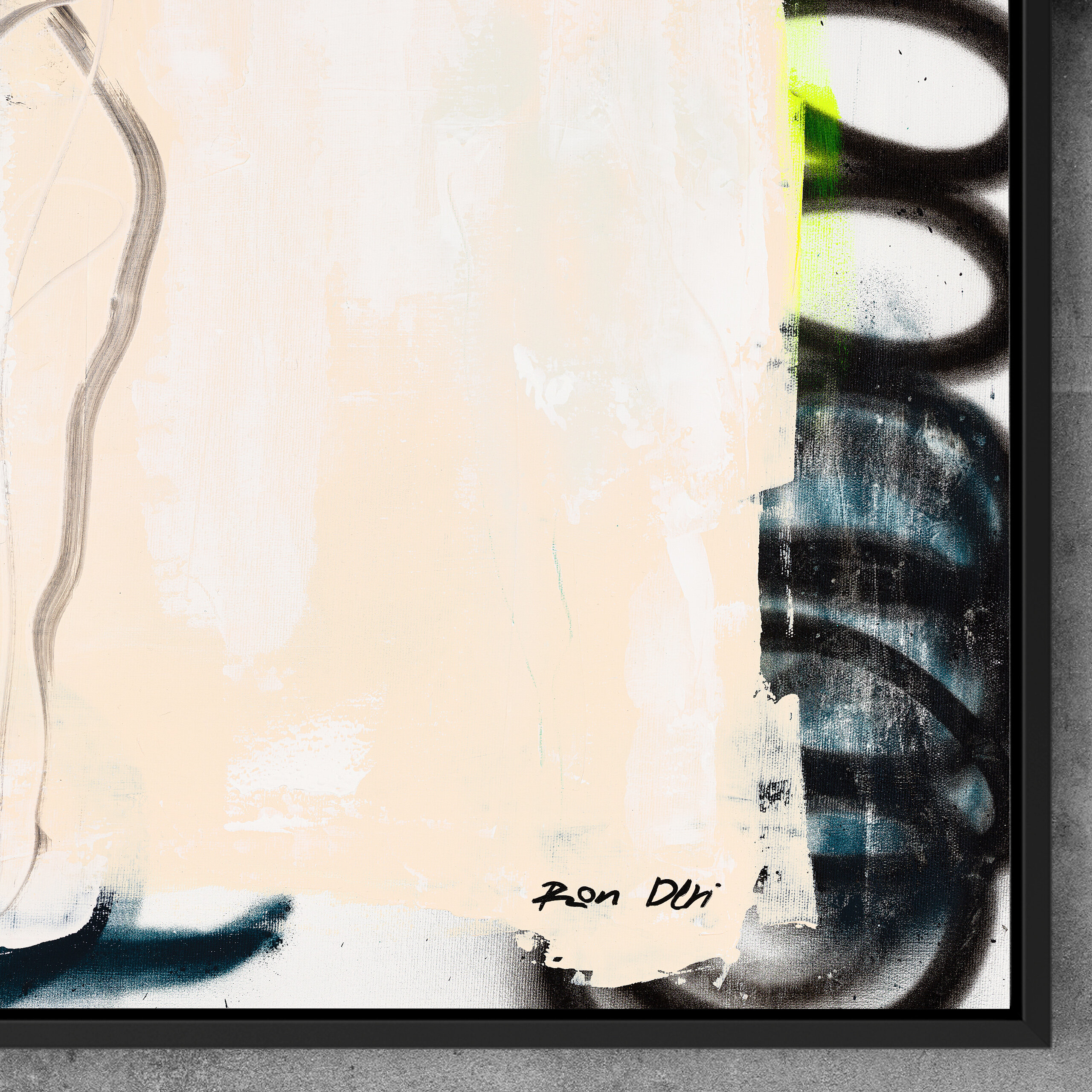 Light toned abstract painting for modern wall decor