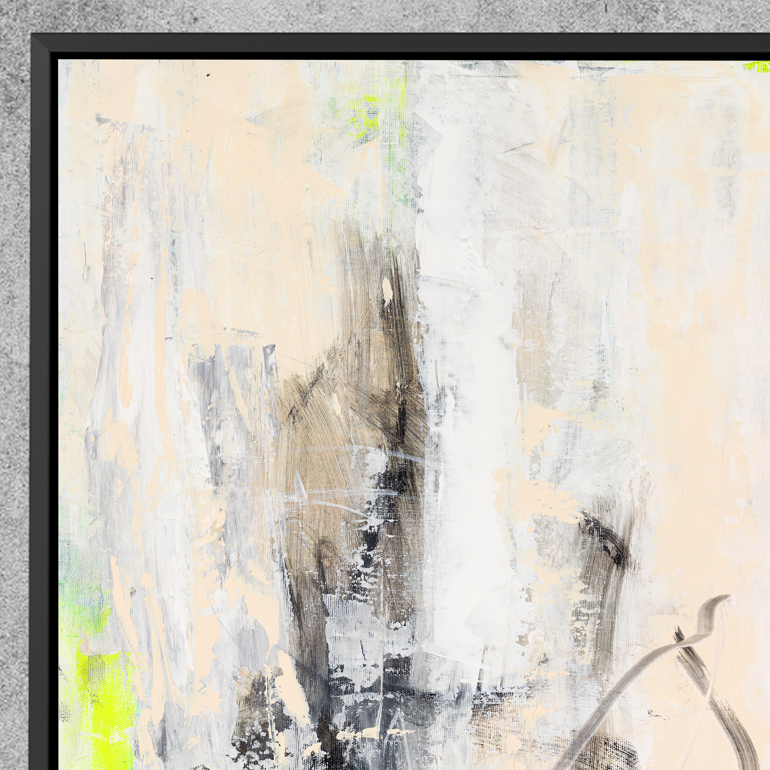 Light toned abstract painting for modern wall decor