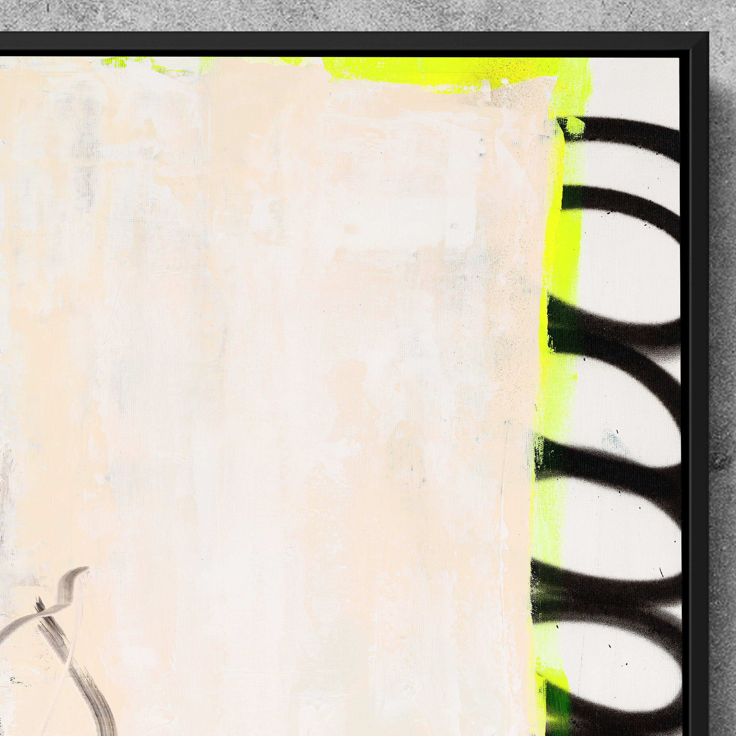 Light toned abstract painting for modern wall decor